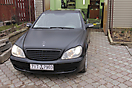 Mercedes S-klasse (W220) — оклейка в черный мат_3